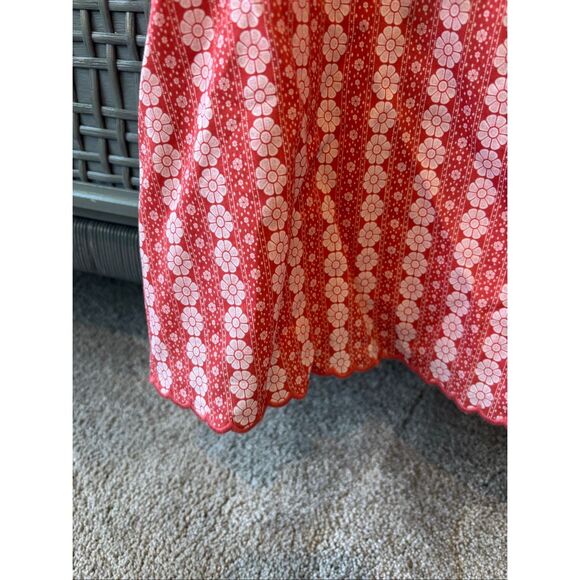 NWOT MINNOW Girls Regatta Red Paisley Scalloped, Sz 13, C2 $39 - Picture 6 of 7